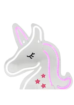 Buy ✔️ Northlight 13" White and Pink LED Neon Style Unicorn Wall Sign 🧨 -Outlet Northlight Store Belk 566