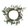 Best reviews of 🎁 Northlight White Cotton Flowers with Foliage Spring Twig Wreath 18-Inch Unlit 😀 -Outlet Northlight Store Belk 567