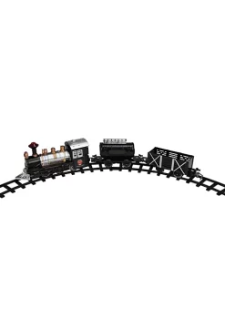 Brand new 👍 Northlight 9-Piece Battery Operated Black and Silver Lighted & Animated Classic Train Set with Sound 🎁 -Outlet Northlight Store Belk 575