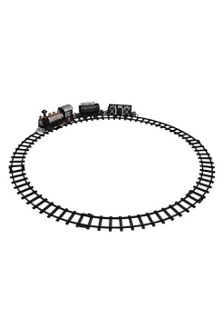 Brand new 👍 Northlight 9-Piece Battery Operated Black and Silver Lighted & Animated Classic Train Set with Sound 🎁 -Outlet Northlight Store Belk 576