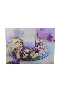 Top 10 🛒 Northlight LED Lighted Polka Dot Candle in a Hydrangea Candle Ring Canvas Wall Art 11.75" x 15.75" 😍 -Outlet Northlight Store Belk 594