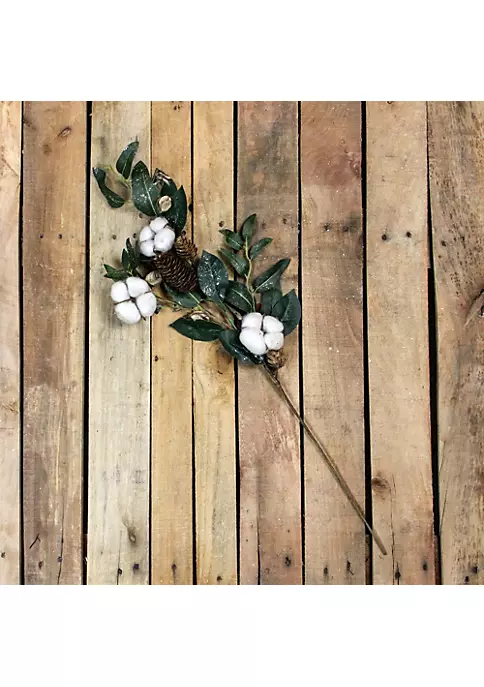 Brand new ๐ Northlight 27.5" White Cotton Flowers and Foliage Artificial Twig Pick ๐ 4 Brand new ๐ Northlight 27.5" White Cotton Flowers and Foliage Artificial Twig Pick ๐ - Image 2