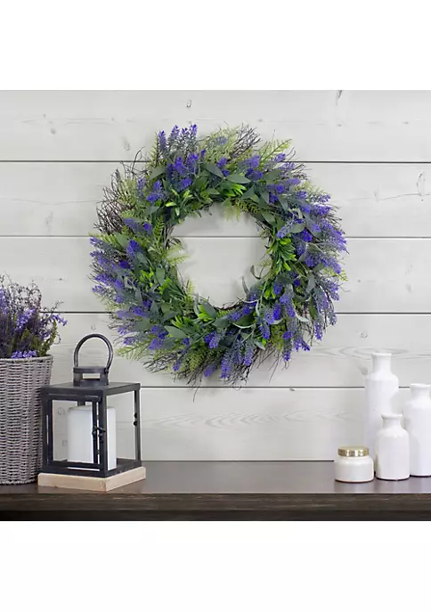 Coupon ✨ Northlight Lavender and Spring Foliage Artificial Floral Wreath Purple - 24-Inch ❤️ 4 Coupon ✨ Northlight Lavender and Spring Foliage Artificial Floral Wreath Purple - 24-Inch ❤️ - Image 2