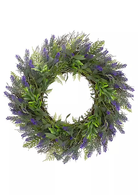 Coupon ✨ Northlight Lavender and Spring Foliage Artificial Floral Wreath Purple - 24-Inch ❤️ 7 Coupon ✨ Northlight Lavender and Spring Foliage Artificial Floral Wreath Purple - 24-Inch ❤️ - Image 5