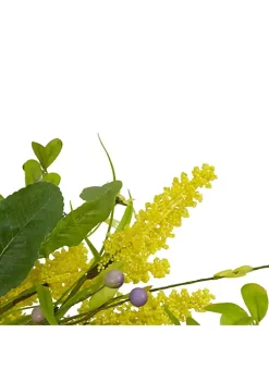 Cheap 💯 Northlight Daisy and Berry Floral Spring Wreath Yellow and Purple 25" 😍 -Outlet Northlight Store Belk 651