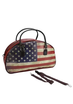 Top 10 🛒 Northlight 20" Decorative Vintage-Style American Flag Travel Bag with Handles and Shoulder Strap 😀