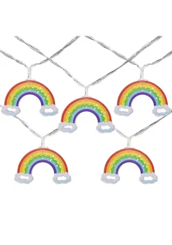 New 🎉 Northlight 10 Count LED Warm White Rainbow 🎄 Christmas Lights - 3.25- Foot Clear Wire 🤩