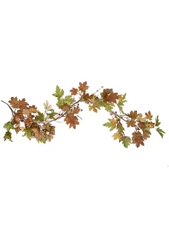 Best Pirce 🎉 Northlight 5' x 8" Maple Leaves and Berries Artificial Fall Harvest Garland Unlit 🔔