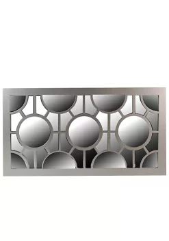 Buy ✨ Northlight 25.25" Metallic Gray Rectangular Geometric Wall Mirror 👍 -Outlet Northlight Store Belk 700