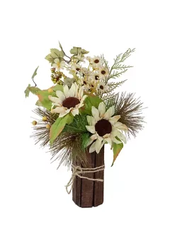 Best deal 🤩 Northlight 16" Sunflowers and Berries Artificial Fall Harvest Floral Decoration ✔️