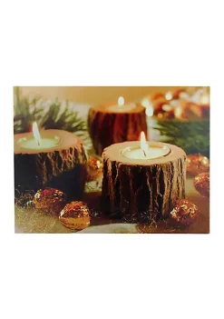 Best reviews of 😍 Northlight 15.75" LED Flickering Rustic Lodge Woodland Candles Canvas Wall Art ⭐