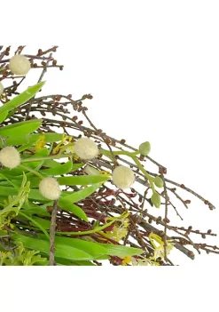 New โ๏ธ Northlight Burrs and Brush Artificial Floral Spring Wreath Green and Yellow - 18-Inch ๐ 10 New โ๏ธ Northlight Burrs and Brush Artificial Floral Spring Wreath Green and Yellow - 18-Inch ๐ -Outlet Northlight Store Belk 731