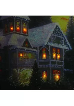 Top 10 🤩 Northlight LED Lighted Victorian ❄ Christmas at Sunset Canvas Wall Art 15.75" x 19.5" ✔️ -Outlet Northlight Store Belk 741