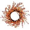Hot Sale 🔥 Northlight 14" Orange and Red Berry Artifical Fall Harvest Twig Wreath 14-Inch Unlit 🔔 -Outlet Northlight Store Belk 748