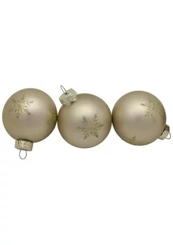 Wholesale 🔥 Northlight 6ct Red and Gold Snowflake Glass Ball 🎅 Christmas Ornaments 2.5" 😉 -Outlet Northlight Store Belk 772