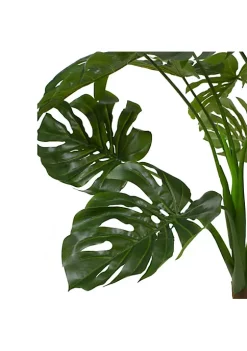 Best deal 🎁 Northlight 5' Potted Wide Leaf Green Monstera Artificial Floor Plant 👍 -Outlet Northlight Store Belk 826