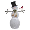 Brand new 🎉 Northlight 72" White and Black LED Lighted Snowman with Top Hat ❄ Christmas Outdoor Decoration 🎁