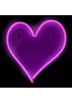 New 👏 Northlight 13.5" Pink Heart LED Neon Style Valentine's Day Wall Sign 🎉 -Outlet Northlight Store Belk 844