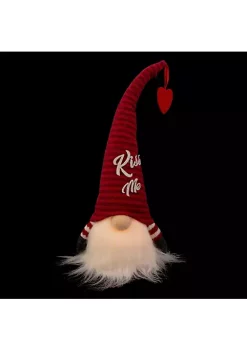 Brand new 👍 Northlight 14" Lighted Red Striped 'Kiss Me' Valentine's Day Gnome 🎁 -Outlet Northlight Store Belk 901