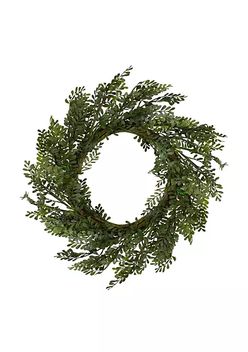 Promo ๐ Northlight 32" Mixed Greens Lush Boxwood Artificial Wreath - Unlit ๐ 6 Promo ๐ Northlight 32" Mixed Greens Lush Boxwood Artificial Wreath - Unlit ๐ - Image 4