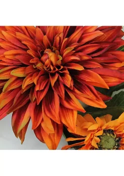 Promo 🎁 Northlight Mums and Daisies Twig Artificial Floral Wreath Orange 22-Inch 😀 -Outlet Northlight Store Belk 926