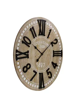 Best Sale ✨ Northlight 24" Battery Operated Round Wall Clock with Roman Numeral and Block Numbers 🎁 -Outlet Northlight Store Belk 934