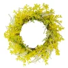 Coupon 😀 Northlight Jasmine and Leaves Artificial Floral Spring Wreath Yellow - 22-Inch 👍