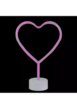 Cheapest 💯 Northlight 11.5" Pink Heart LED Neon Style Valentine's Day Table Sign ✨ -Outlet Northlight Store Belk 952