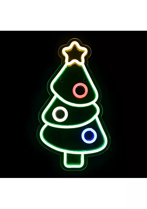 Flash Sale ๐งจ Northlight 15" LED Lighted Neon Style ๐ Christmas Tree Window Silhouette โค๏ธ 6 Flash Sale ๐งจ Northlight 15" LED Lighted Neon Style ๐ Christmas Tree Window Silhouette โค๏ธ - Image 4