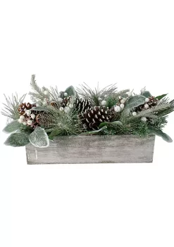 Hot Sale 🧨 Northlight 20" Mixed Pine with Pine Cones and Berries 🎄 Christmas Floral Arrangement 🌟