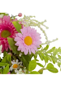 Buy ✨ Northlight Chrysanthemum and Berry Floral Spring Wreath Pink and Yellow 23" 👏 -Outlet Northlight Store Belk 972