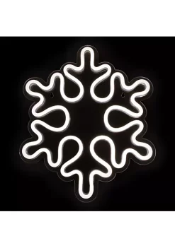 Deals 🌟 Northlight 15" White LED Lighted Neon Style Snowflake ❄ Christmas Window Silhouette 🥰