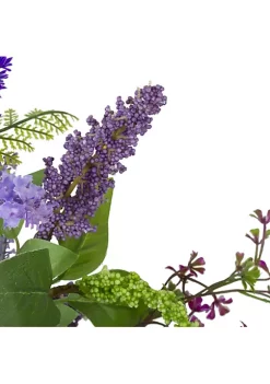 Promo 🥰 Northlight Lavender and Spring Foliage Artificial Wreath Purple - 20-Inch 🥰 -Outlet Northlight Store Belk 982