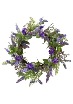 Promo 🥰 Northlight Lavender and Spring Foliage Artificial Wreath Purple - 20-Inch 🥰 -Outlet Northlight Store Belk 983